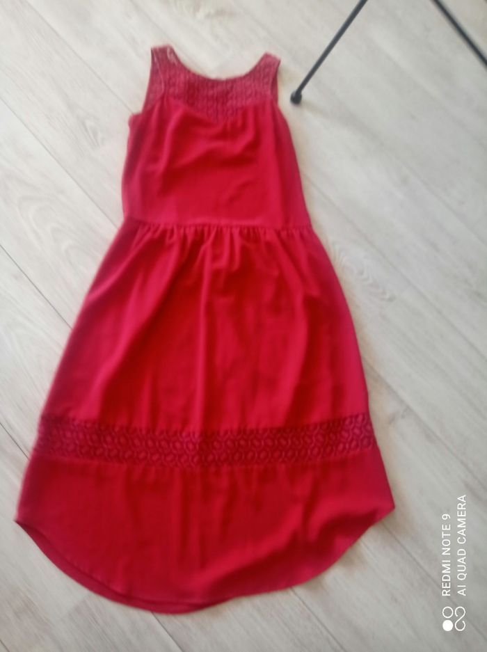 Robe longue rouge Promod taille s.tres bon état. - photo numéro 1