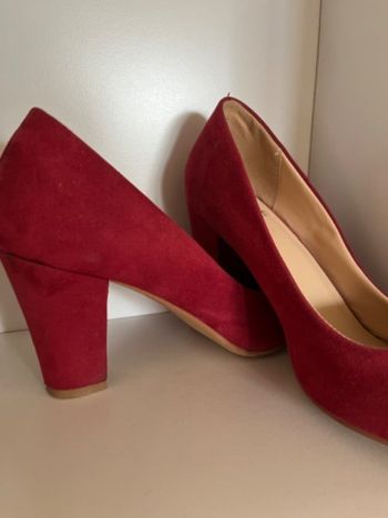Escarpin à talon  bordeau