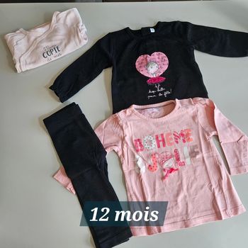 Tenue fille 12 mois