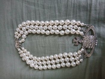 Collier grosse perle avec pendentif argent