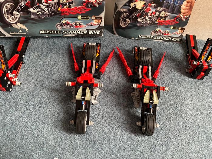 Lot de 2 lego 8645 racers power racers. Muscle slammer bike complète - photo numéro 2