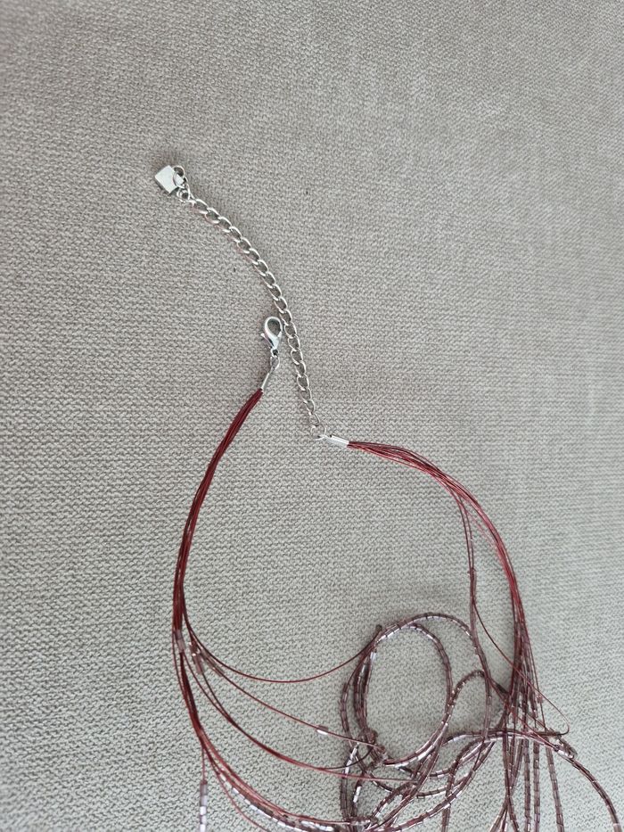 Collier multi rang à perles violet rosé - photo numéro 10