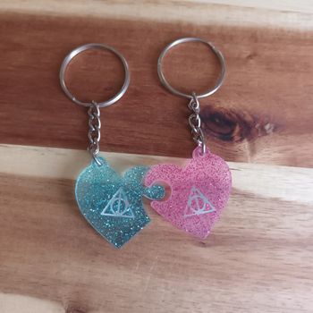 2 porté clés cœur
