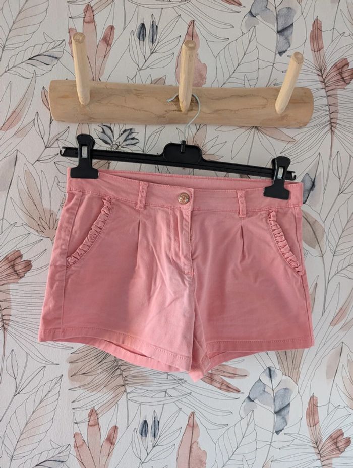 Short rose fille été chic