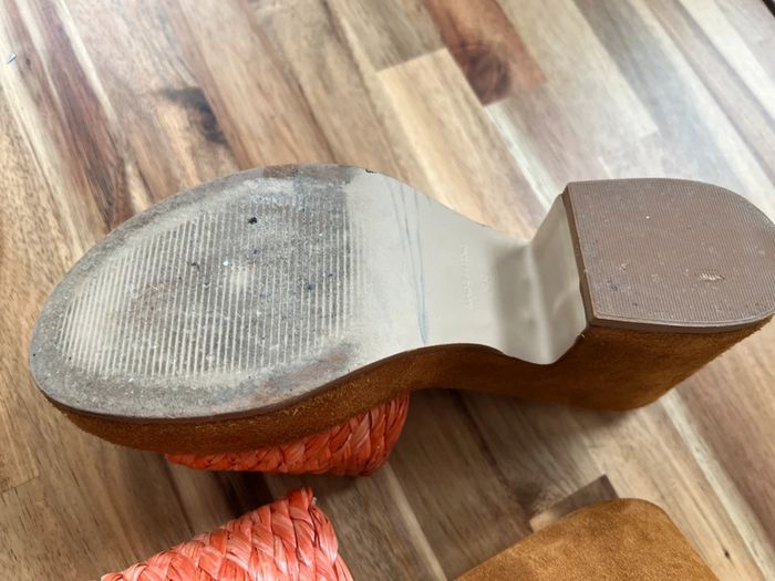 Mules compensées Sandro Rosi tressées – Made in Italy – T38 - photo numéro 7