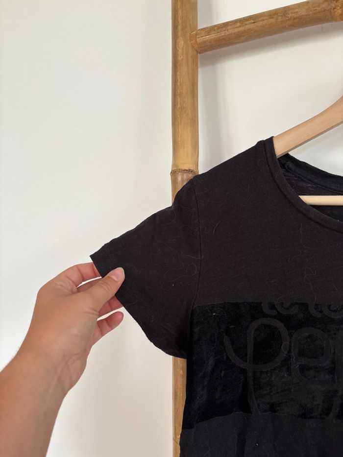 t-shirt noir le temps des cerises taille M - photo numéro 3