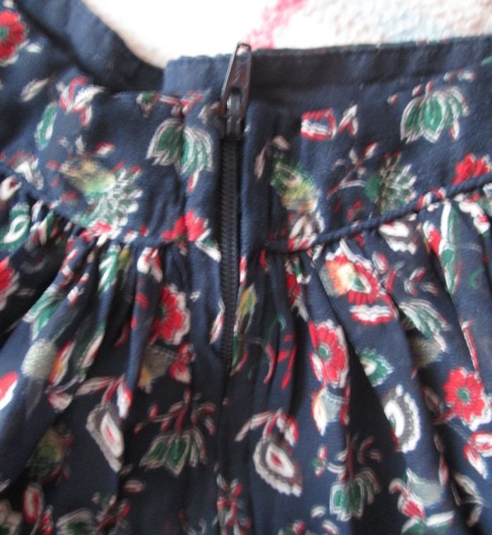 Jupe bleu marine vert et rouge TAO 5 ans - photo numéro 3