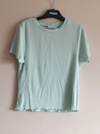 Tee shirt court pistache Taille XS