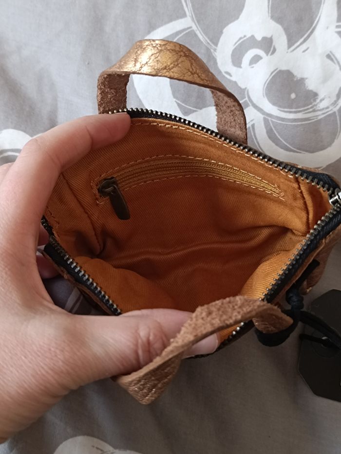 Tote bag Paul Marius léopard beige et porte monnaie mon premier Paul Marius doré - photo numéro 8