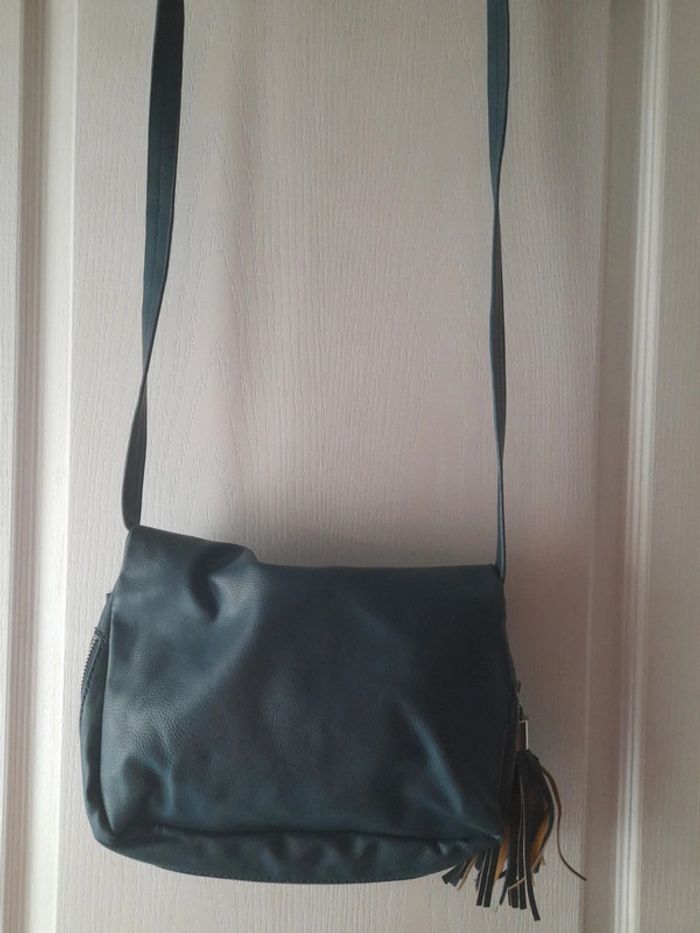 Sac à main bleu pétrole - photo numéro 2