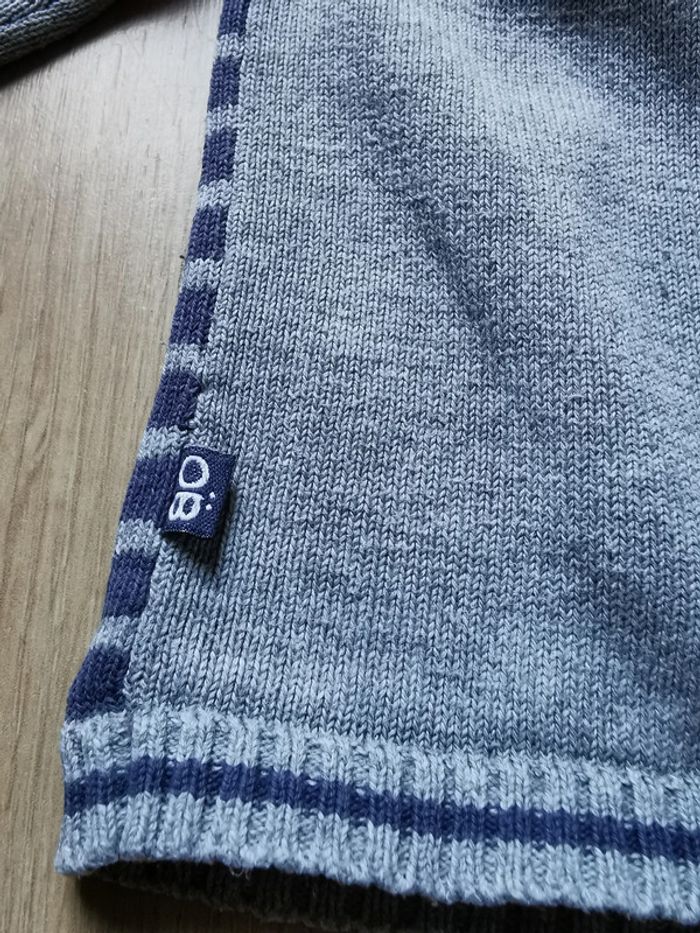 Gilet capuche gris Obaïbi 18 mois - photo numéro 3