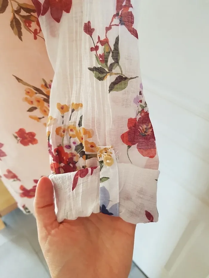 Blouse à fleurs taille 1 - photo numéro 4