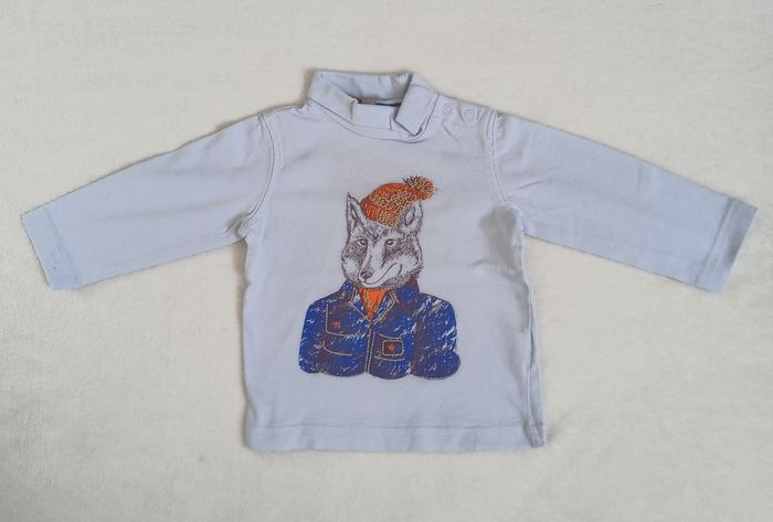 T-shirt bleu très clair 6 mois