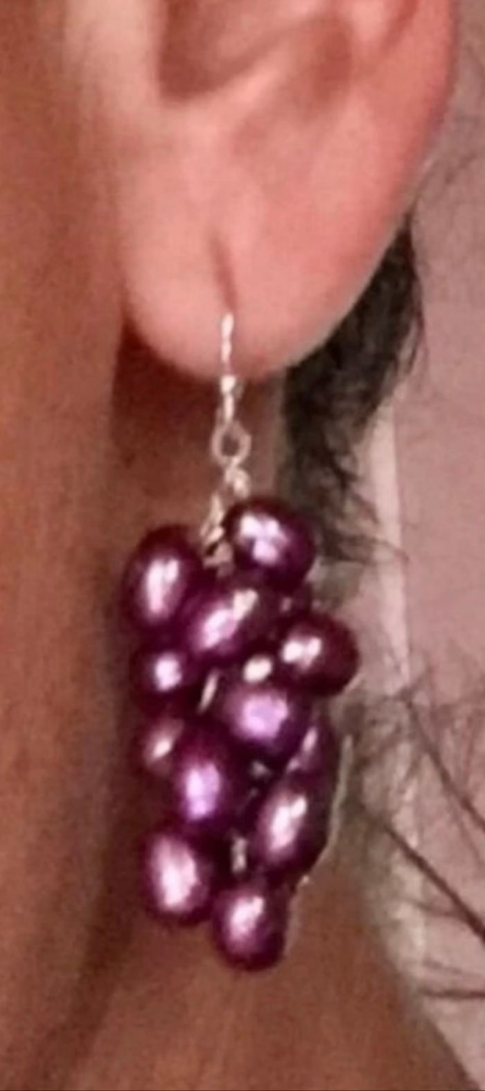 Paires Boucles D’oreilles Pendantes Perles De Culture D’eau Douce et acier inoxydable - photo numéro 4