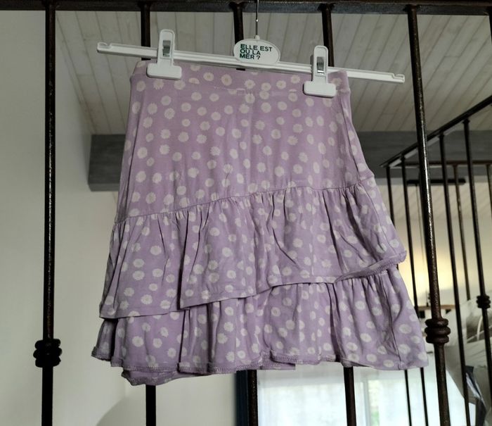 Jupe patineuse violette 10 ans