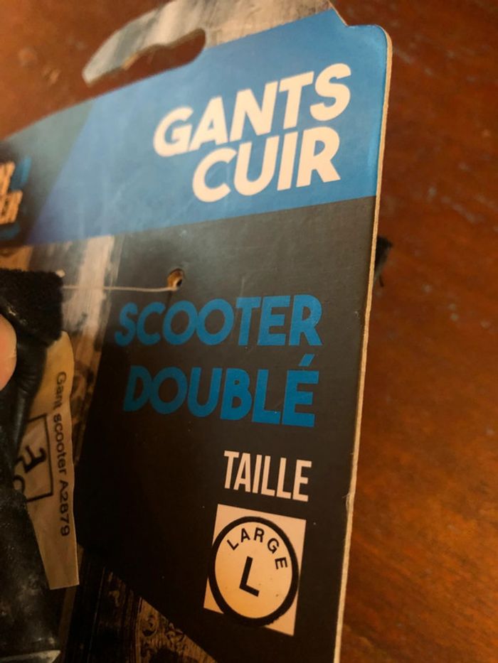 Gants cuir neufs pour 2 roues T.L - photo numéro 2