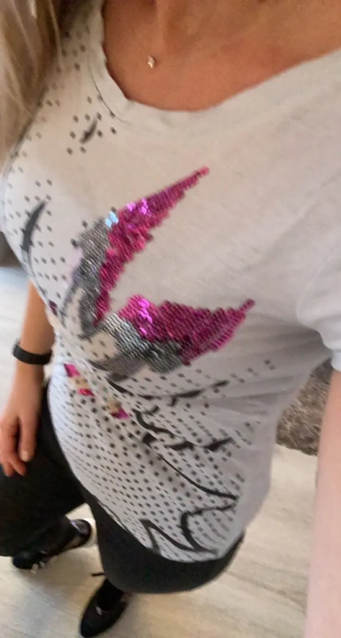 Tee shirt kookai sequins - photo numéro 2