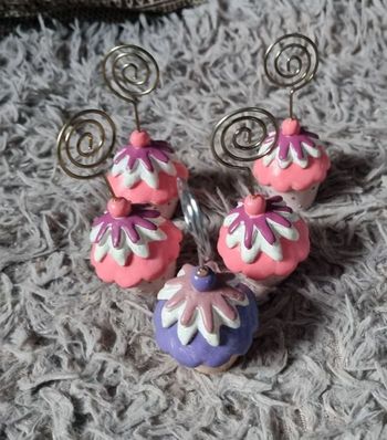 Lot 5 portes photos cupcake