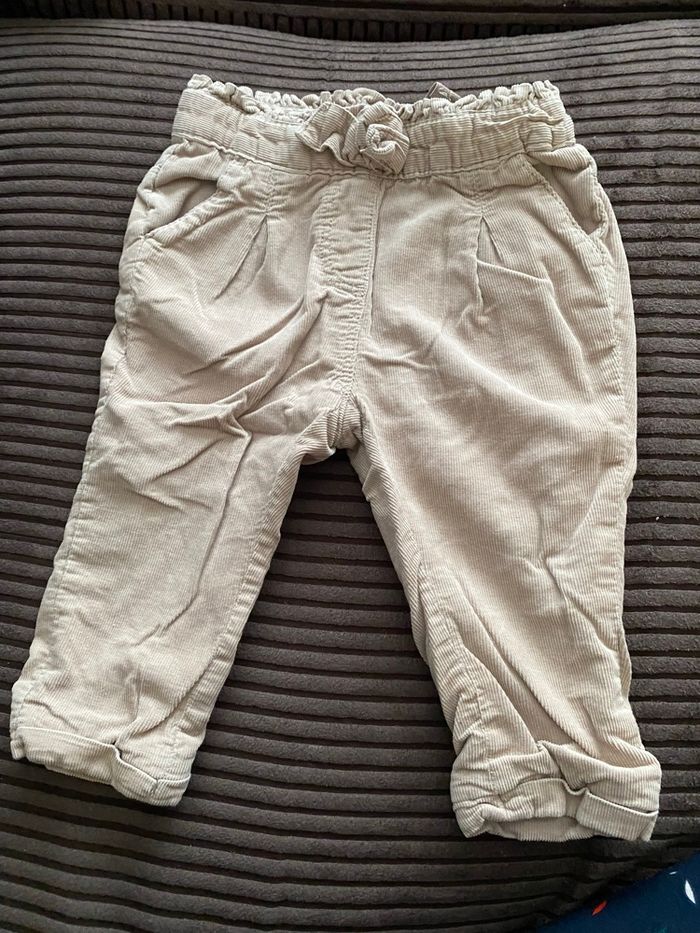 Pantalon velours 12 mois - photo numéro 2