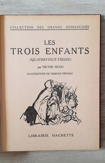 Les trois enfants (quatrevingt-treize) par Victor Hugo