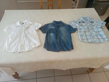 Lot 3 chemise manches courtes marques diverses 6 ans neuves 12€