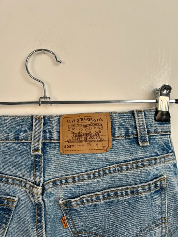 Jean Levi's Femme Bleu W28 | 505 Classic Fit | Taille 38 | Très Bon État | BP221 - photo numéro 3