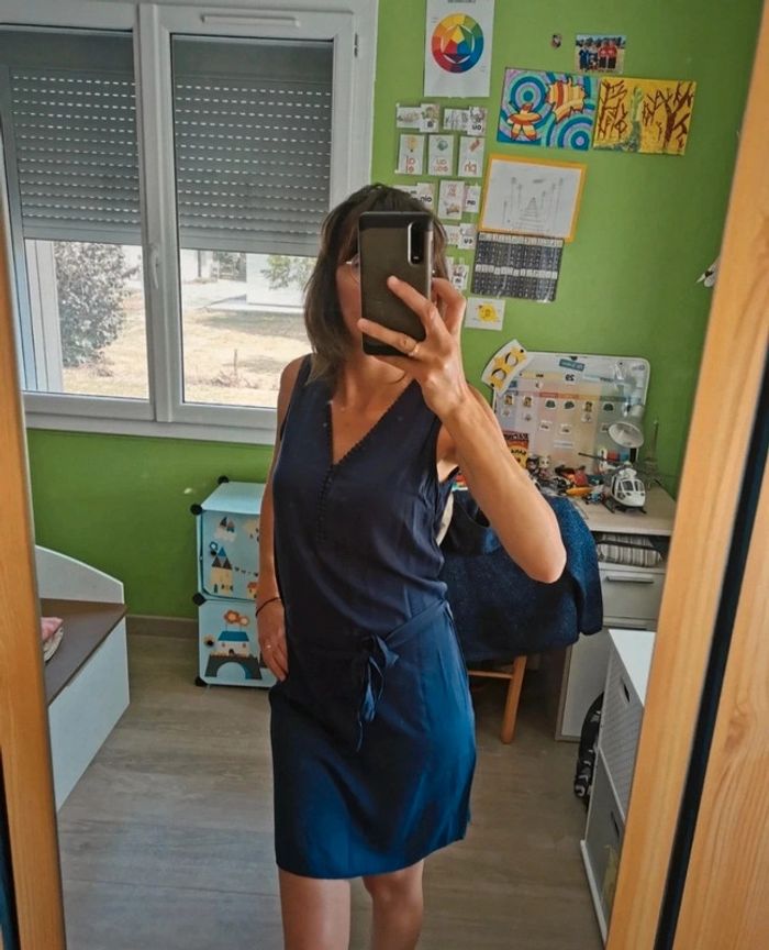 Robe col V Camaïeu en T34 neuve