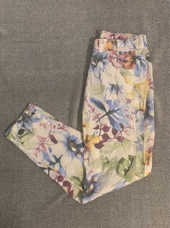 Pantalon à fleurs