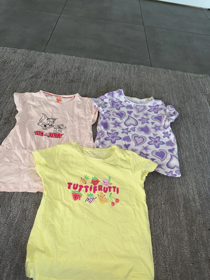 Lot de 3 tshirt filles 116