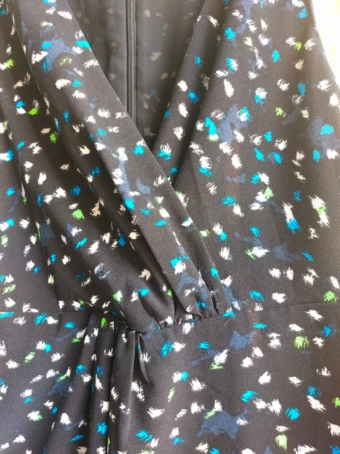 Robe d'été J.Crew – Taille 6 – Noir Imprimé – État : Excellent - photo numéro 4