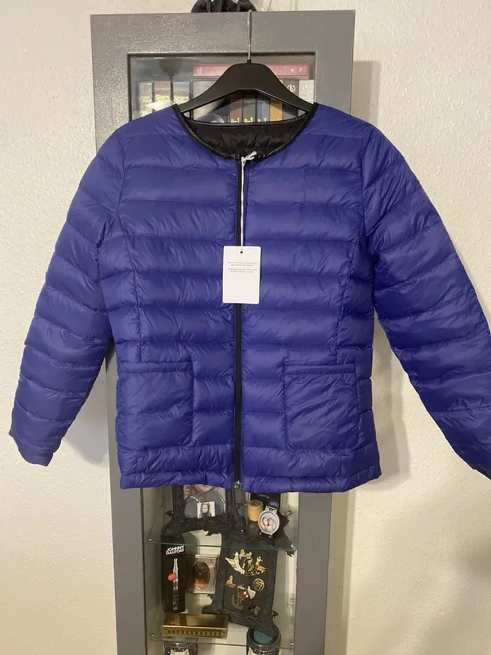 superbe veste en plume réversible tiens bien chaud taille 42 neuve - photo numéro 4