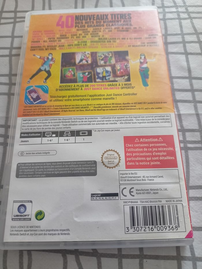 Nintendo Switch just dance 2017 - photo numéro 2
