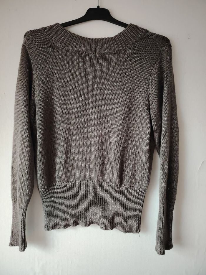 Pull marron - photo numéro 3