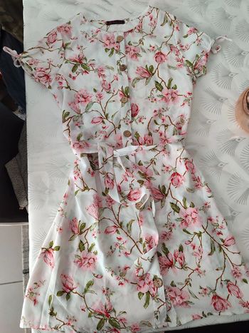 Robe chemise fleurie