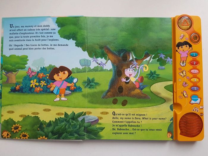 Livre interactif Le premier voyage de Dora l'exploratrice et figurines - photo numéro 8