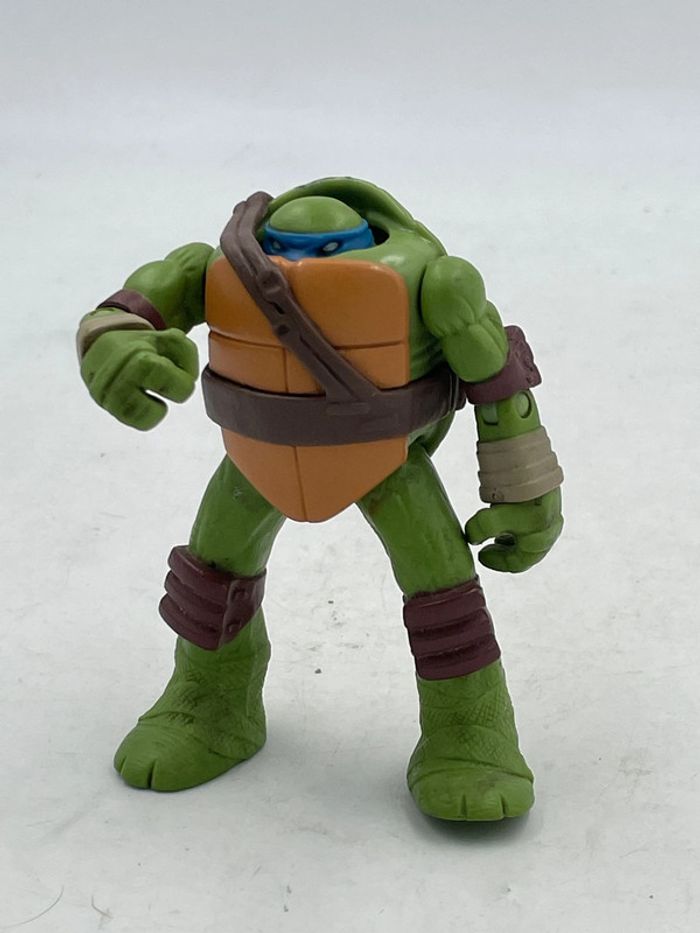 Figurine Tortues Ninja TMNT Leonardo Pop Up Head Viacom 2014 - photo numéro 6