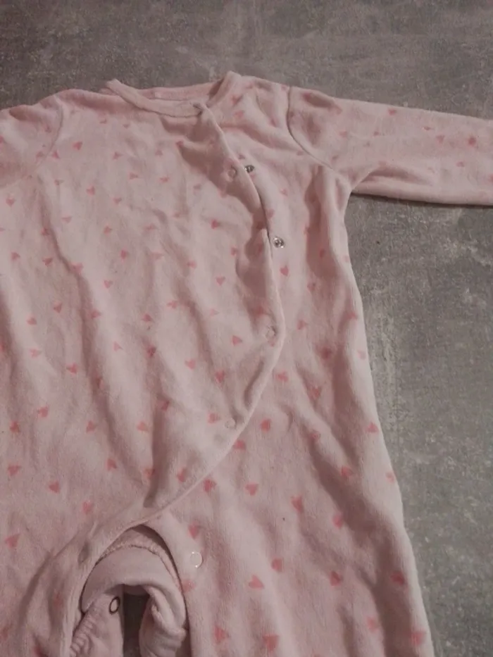 Pyjama grenouillère bébé fille 12 mois - photo numéro 4