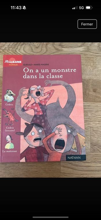 Livre On a un monstre dans la classe !
