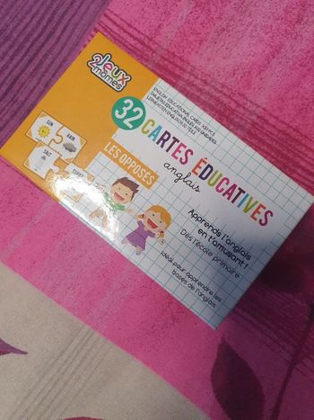 Cartes éducatives en anglais