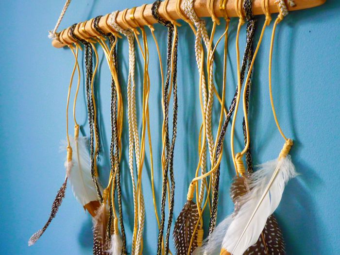 Attrape rêves maison du monde decoration mur plumes TBE - photo numéro 2