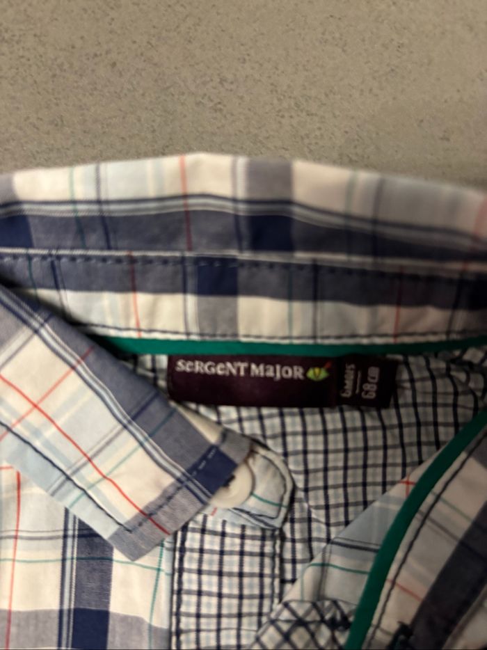 Chemise manches longues sergent major taille 6 mois - photo numéro 2
