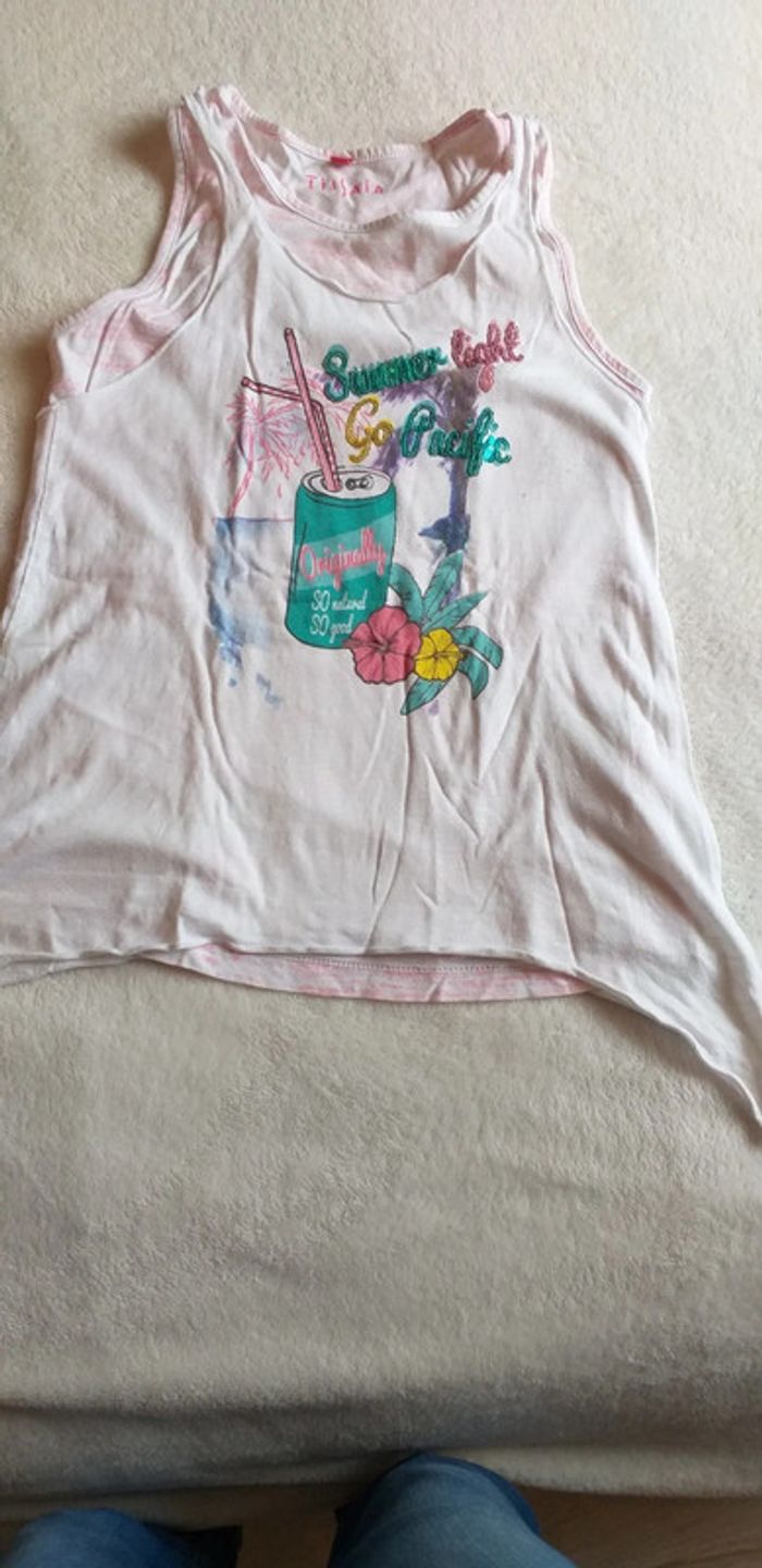 Tee shirt tunique sans manche