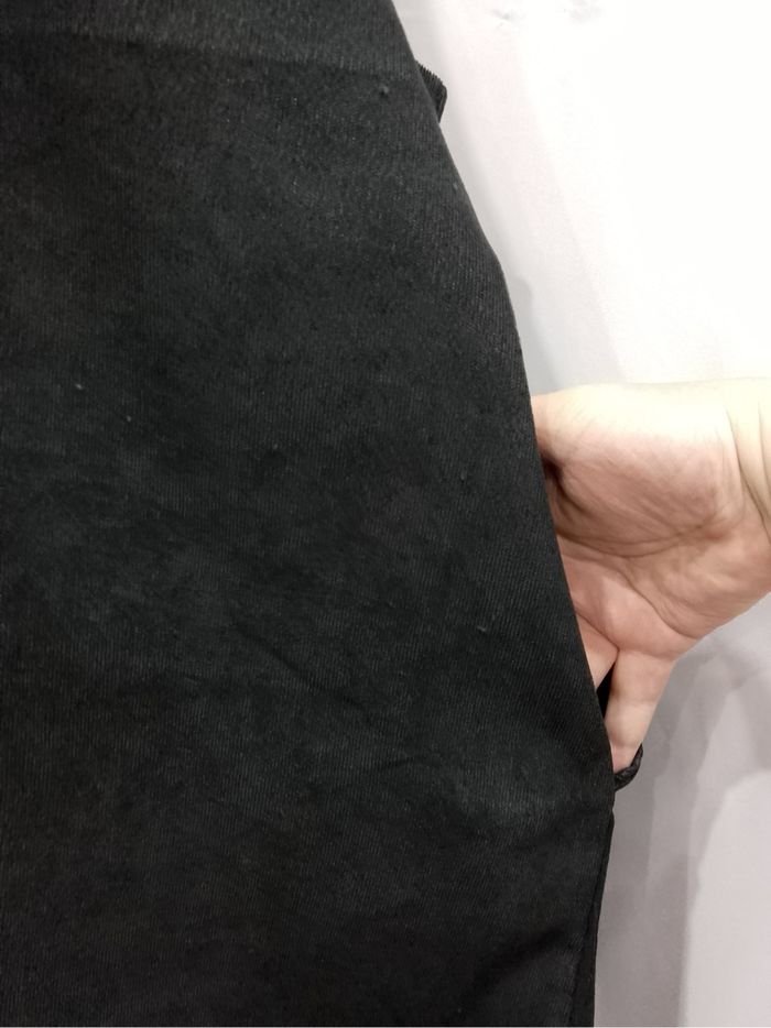 Robe débardeur tricotée noire grande taille 54 élégance avec gros boutons vintage confortable - photo numéro 7