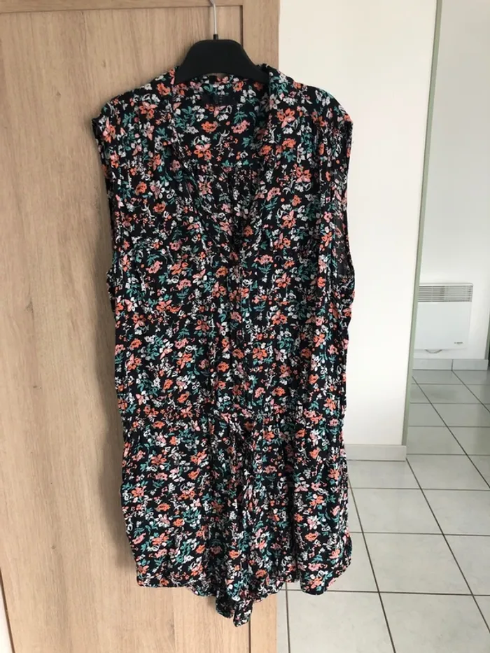 Combishort  avec motif floral