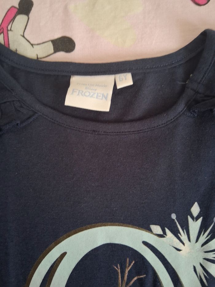 T-shirt manches longues Olaf taille 6 ans - photo numéro 4