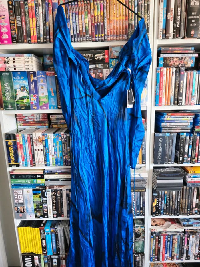 Robe Bleu Marine Zara Taille M - photo numéro 2