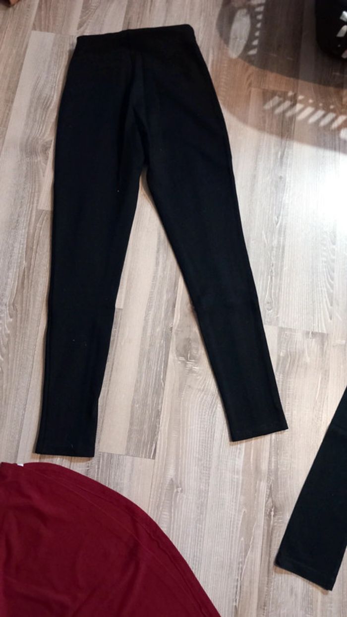 Pantalon noir tregging kiabi xxs tbe * - photo numéro 2