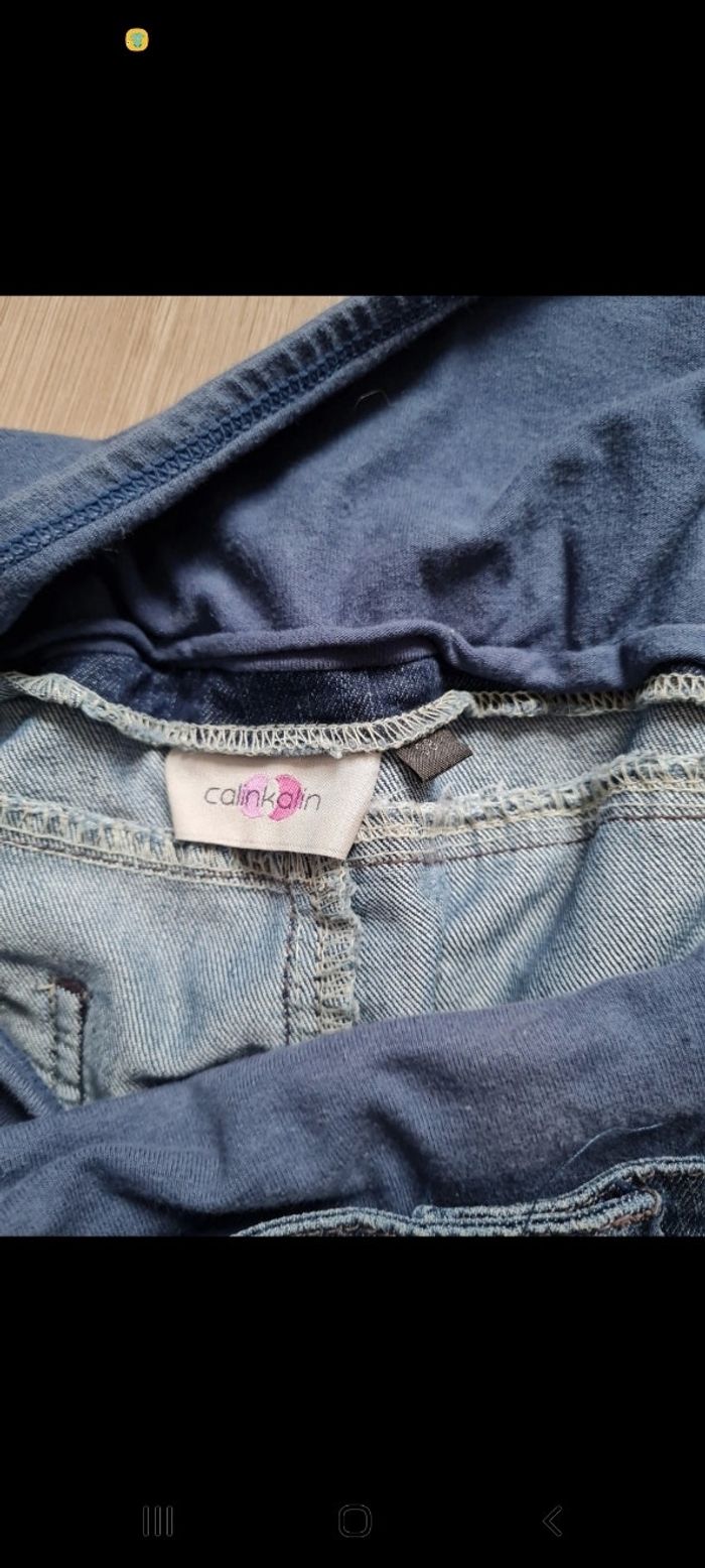 Jupe en jeans grossesse avec bandeau - photo numéro 3