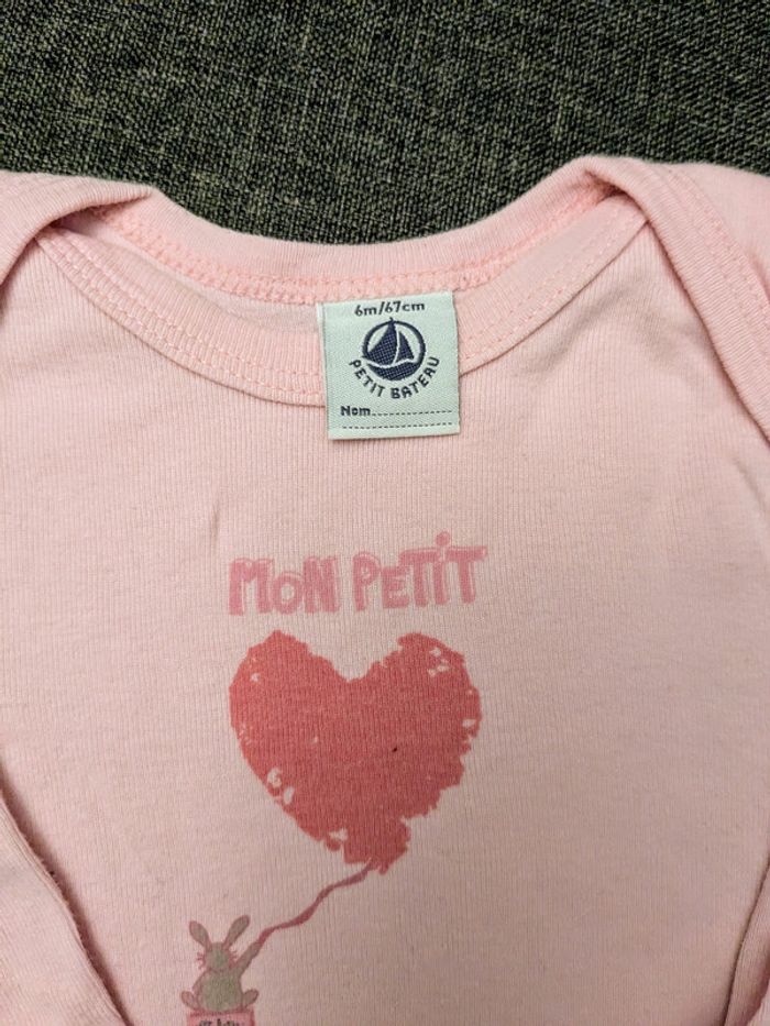 Lot de 5 bodies manches longues - Multi marques - 68 cm - Très bon état - photo numéro 9