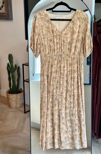 Robe midi imprimé fleuri Yaya taille 36 coupe fluide